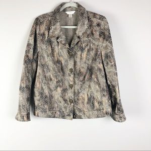 CJ Banks Snake Print Jacket
